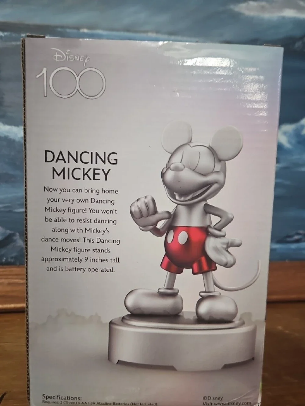 Disney Silver & Red Dancing Mickey Figurine
